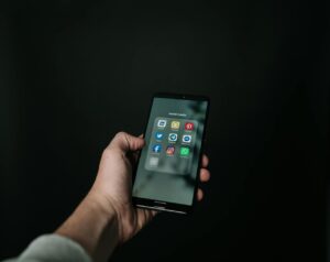 telefoon in hand